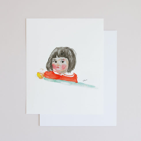 "LITTLE JAPANESE GIRL" ARCHIVAL GICLEE ART PRINT
